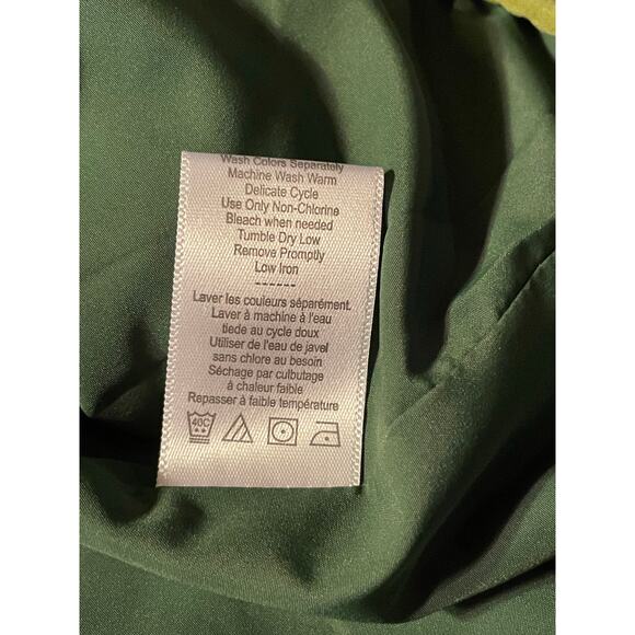 Coldwater Creek Green Quilted Zip Vest Women’s XL EUC Slash & Interior Pockets - Picture 9 of 10